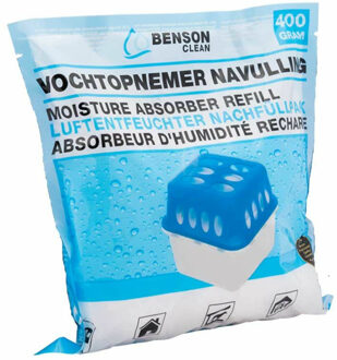 Benson Vochtopnemer/vochtvanger navulling - 400 gram - vocht bestrijding