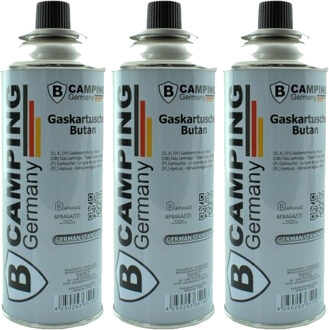 Benson Voordeelset van 3x stuks benson fles camping Butaangas/gasvulling van 227 gram