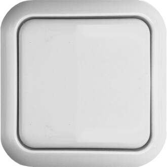 Benson Wandcontactdoos met schakelaar - opbouw - wit - IP20 - 61 x 61 x 35 mm - WCD