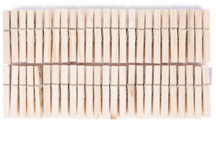 Benson Wasknijpers - 1000x stuks - bamboe - 7 cm - hout - knijpers