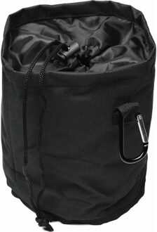 Benson Wasknijpers mandje/zakje - met koord en karabijnhaak - D16 x H 18 cm