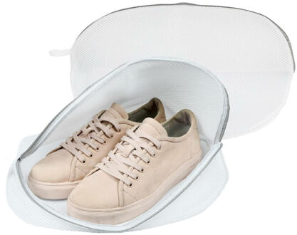 Benson Waszak schoenen - 2x - 1 paar - wasnet - wit - 42 x 24 cm