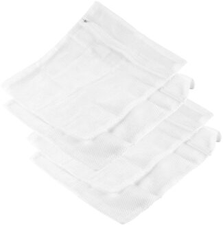 Benson Waszakjes - 2x - 2 stuks - wit - 40 x 30 cm - met rits - waszakken