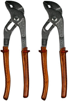 Benson Waterpomptang - Set van 2x stuks - 25 cm - isolatie handvaten - gehard staal