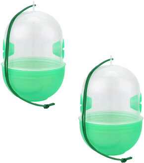 Benson Wespenvanger - 2x - transparant - kunststof - 9 x 13 cm - insectenval zonder gif