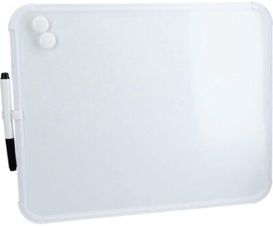 Benson Whiteboard - met stift en magneetjes - 36 x 28 cm - Memobord