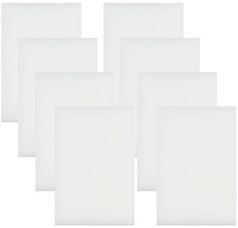 Benson Wonderspons - 8x stuks - wit - 12 cm - melamine - schoonmaken met water