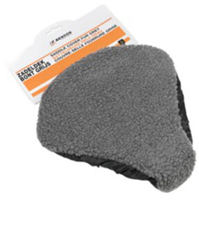 Benson Zadeldek - synthetisch bont - grijs - fiets zadelhoes / zadelbeschermer