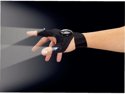 Benson Zaklamp Handschoen - klussen / hobby - 2-LEDs - universeel