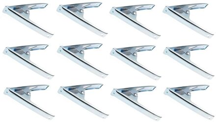 Benson Zeilklem - 12x - 15 cm - zeilclip - metaal - 15 cm