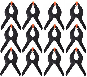 Benson Zeilklemmen - 12x stuks - 11 cm - lijmklemmen - marktklem