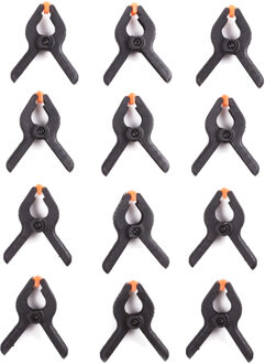 Benson Zeilklemmen - 16x - kunststof - 6 cm - veerklemmen - klemmen - zeilen vastzetten