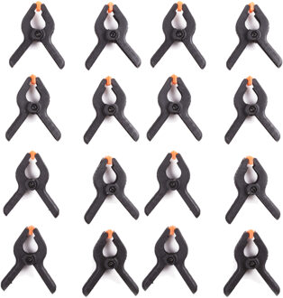 Benson Zeilklemmen - 24x - kunststof - 6 cm - veerklemmen - klemmen - zeilen vastzetten