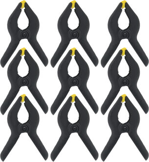 Benson Zeilklemmen/veerklemmen - 10x - kunststof - 15 cm - lijmklemmen met gekartelde kaken