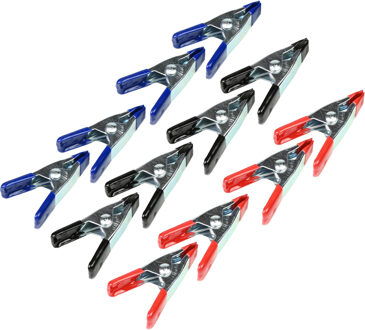 Benson Zeilklemmen/veerklemmen - 18x - staal - 5 cm - mini lijmklemmen