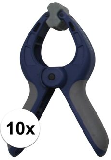 Benson Zeilklemmen / zeilclips 6 inch/15 cm - 10x - kunststof - dekzeil klemmen/knijpers