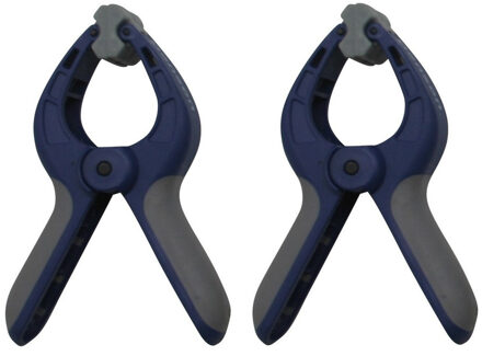 Benson Zeilklemmen / zeilclips 6 inch/15 cm - Set van 16x stuks - kunststof - dekzeil klemmen/knijpe