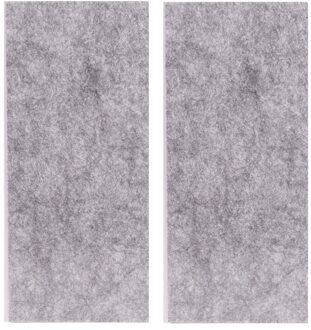 Benson Zelfklevend antikrasvilt - 2x - op maat knipbaar - 20 x 9 cm - grijs - meubelviltjes