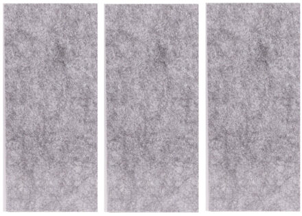 Benson Zelfklevend antikrasvilt - 3x - op maat knipbaar - 20 x 9 cm - grijs - meubelviltjes