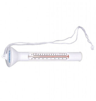 Benson Zwembad water thermometer - wit - drijvend - kunststof - 19 cm