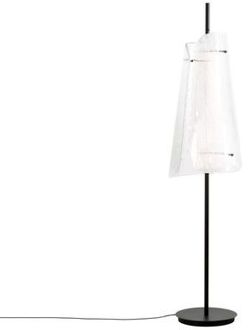 Bent Two Vloerlamp - Transparant - Zwart