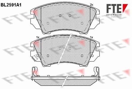 Bentley Remblokken set BL2591A1