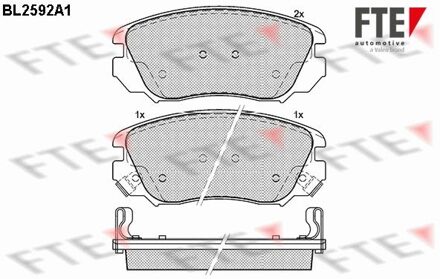 Bentley Remblokken set BL2592A1