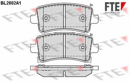 Bentley Remblokken set BL2602A1