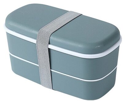 Bento Box Plastic Materiaal Voedsel Koelkast Vers Houden Doos Dubbele Gelaagde Kinderen Lunchbox 04