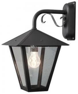 Benu Down 435-750 Buitenlamp (wand) Spaarlamp, LED E27 100 W Zwart