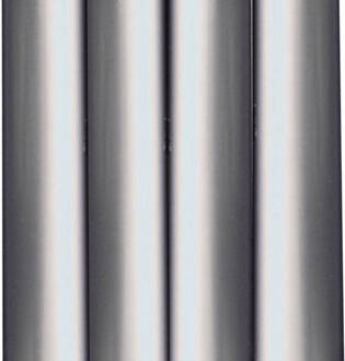 Benza Glansfolie Metallic Zilver - Luxe Cadeaupapier - Inpakpapier - 200 X 70 Cm - 5 Rollen