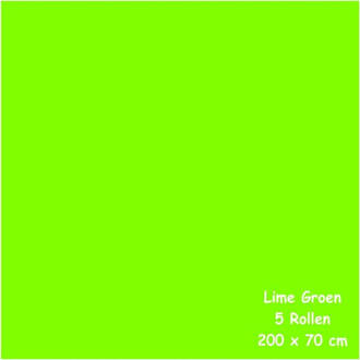 Benza Kaftpapier Schoolboeken - Lime Groen - 200 X 70 Cm - 5 Rollen