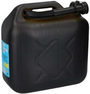 Benzine Jerrycan 10 liter in het zwart