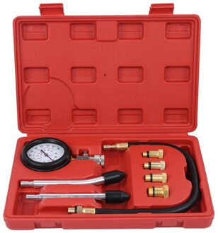 Benzinemotor Compressie Tester Auto Benzine Gas Motor Cilinder Auto Manometer Tester Automotive Test Kit