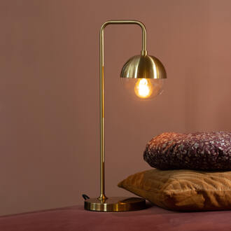 BePureHome Globular Tafellamp - Antique Brass Goud