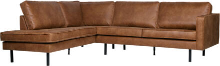 BePureHome Rodeo Hoekbank Links - Eco-leder - Cognac Bruin