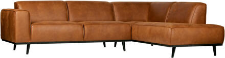 BePureHome Statement Hoekbank Rechts - Eco-leder - Cognac Bruin