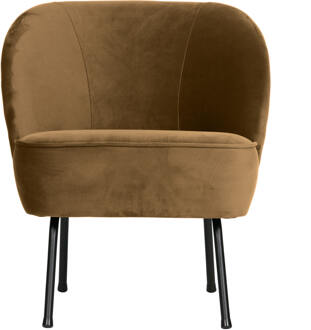 BePureHome Vogue Fauteuil - Fluweel Honinggeel