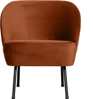 BePureHome Vogue Fauteuil - Fluweel Roest Oranje