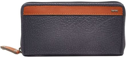 Berba Chamonix Large Wallet navy dames portemonnee Blauw - H 10 x B 19 x D 3 cm