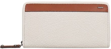 Berba Chamonix Large Wallet pebble dames portemonnee Beige - H 10 x B 19 x D 3 cm