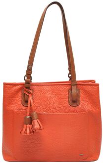 Berba Chamonix Shopper mandarin schoudertas dames Oranje