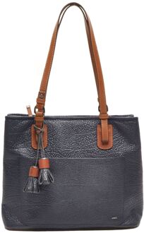Berba Chamonix Shopper navy schoudertas dames Blauw