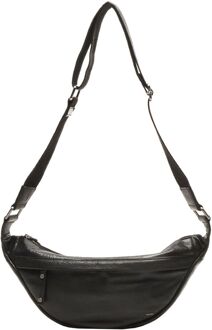 Berba Lucca Crossbody black damestas Zwart - H 17 x B 40 x D 8 cm