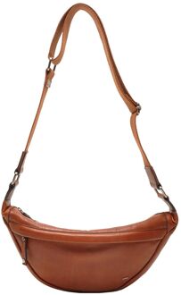 Berba Lucca Crossbody brandy damestas Cognac - H 17 x B 40 x D 8 cm