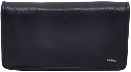 Berba Lucca Ladies Wallet L navy portemonnee Blauw - H 12 x B 18 x D 2 cm