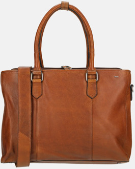 Berba Lucca laptoptas/shopper brandy Cognac