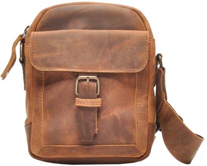 Berba Volte Crossbody coffee damestas Bruin - H 14 x B 21 x D 10 cm