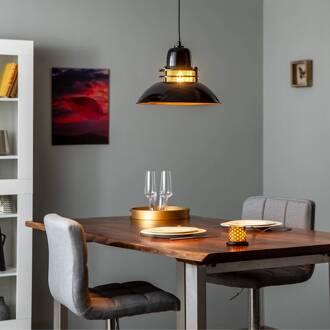 Berceste 226-S hanglamp Ø34cm zwart/goud zwart, goud