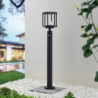 Berenike tuinpadverlichting, 85 cm, bewegingsmelder, GX53 donkergrijs (RAL 840-M)